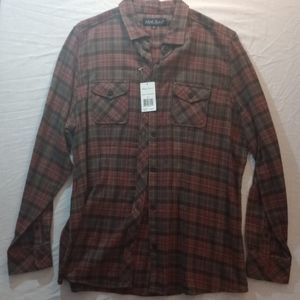 North River Outfitters New Ladies XL Bittersweet Button Up Cotton Shirt
